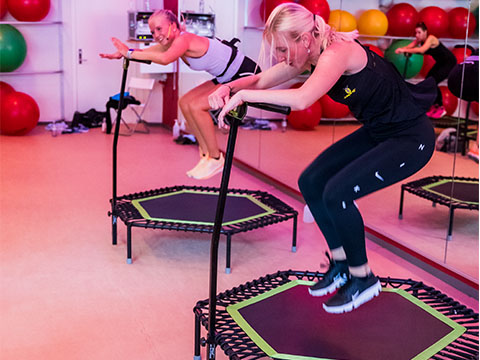 Jumping Fitness® er sjov, skånsom og effektiv træning.